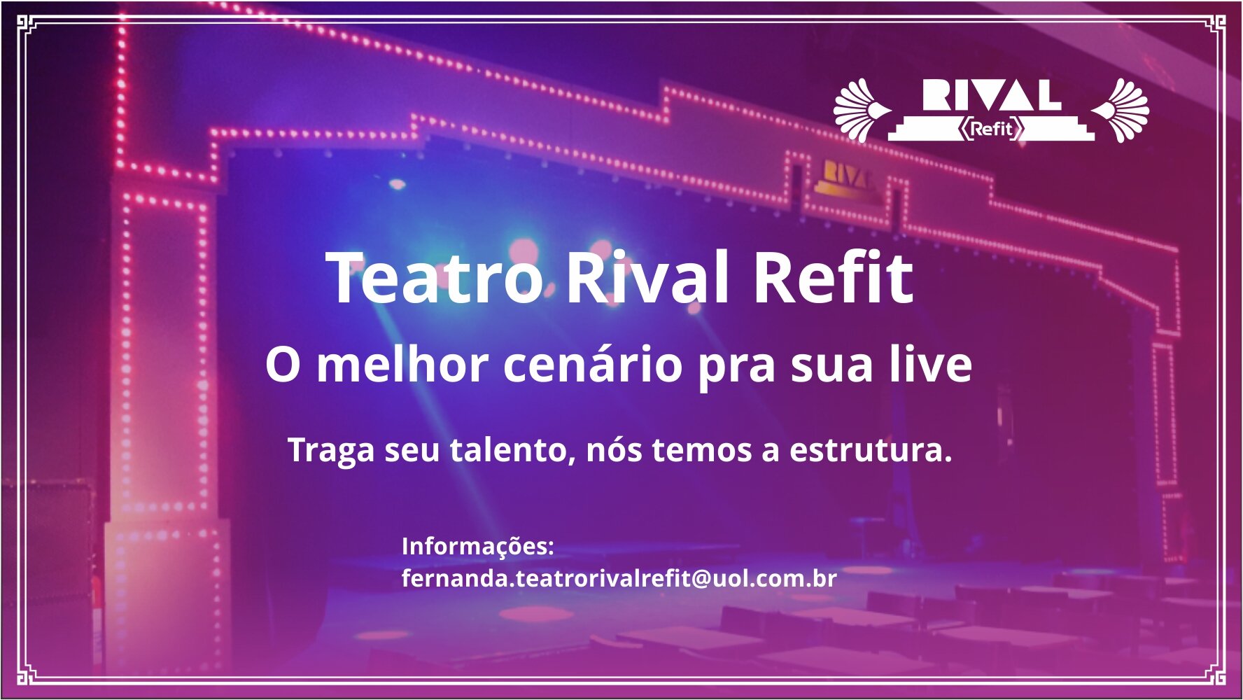 Espaço para lives